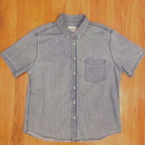 Goodfellow Jean Short Sleeve Button Up